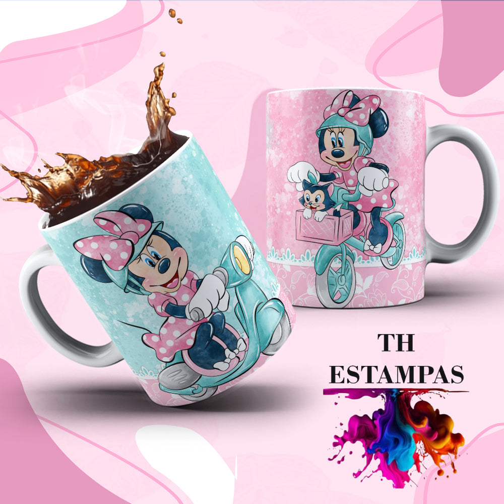 Caneca da Minnie com nome ou sem nome.