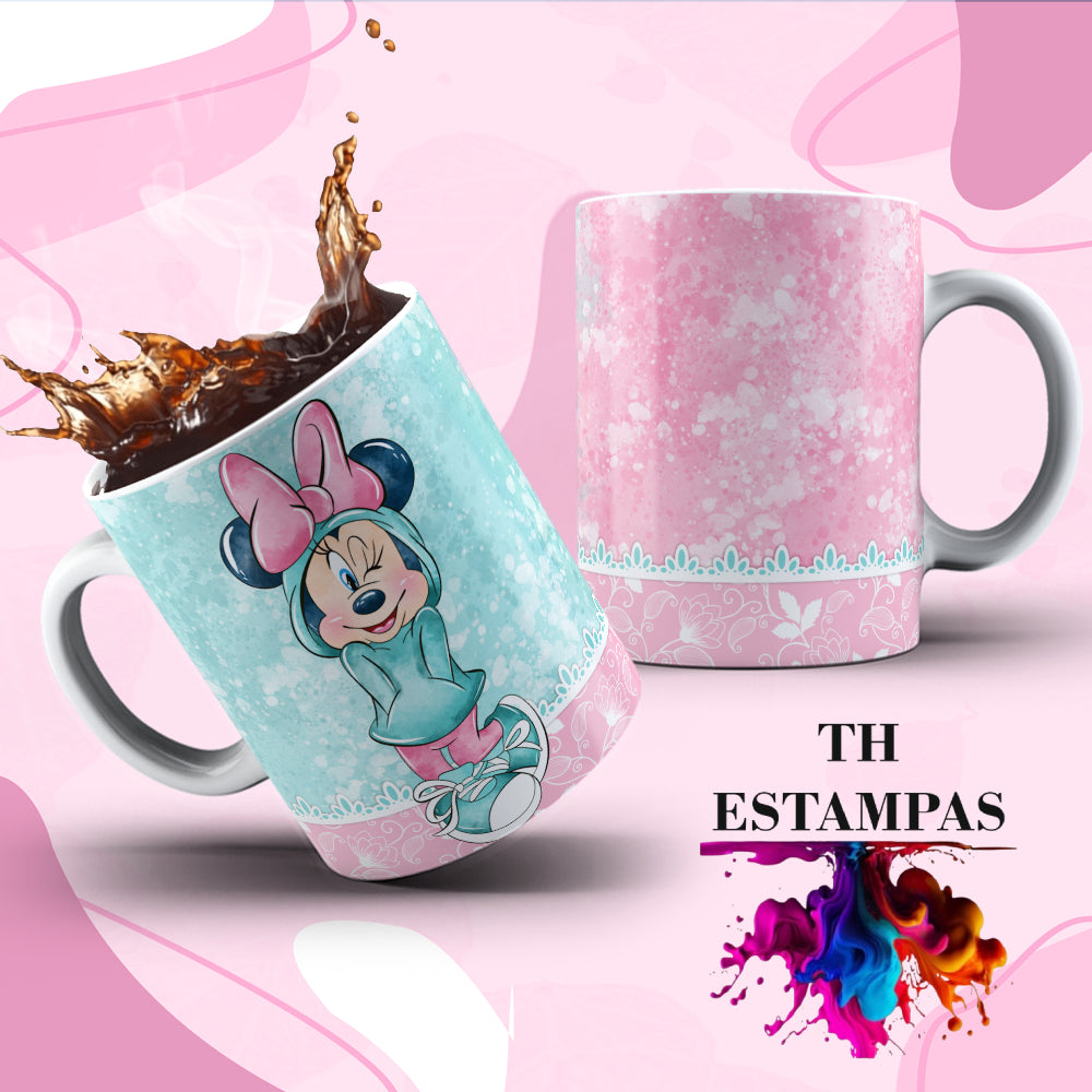 Caneca da Minnie com nome ou sem nome.