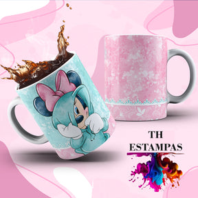 Caneca da Minnie com nome ou sem nome.