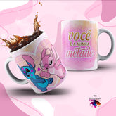 A Caneca do seu azulzinho favorito o Stitch - Agora com artes exclusivas para assistir em quanto beber com ela.