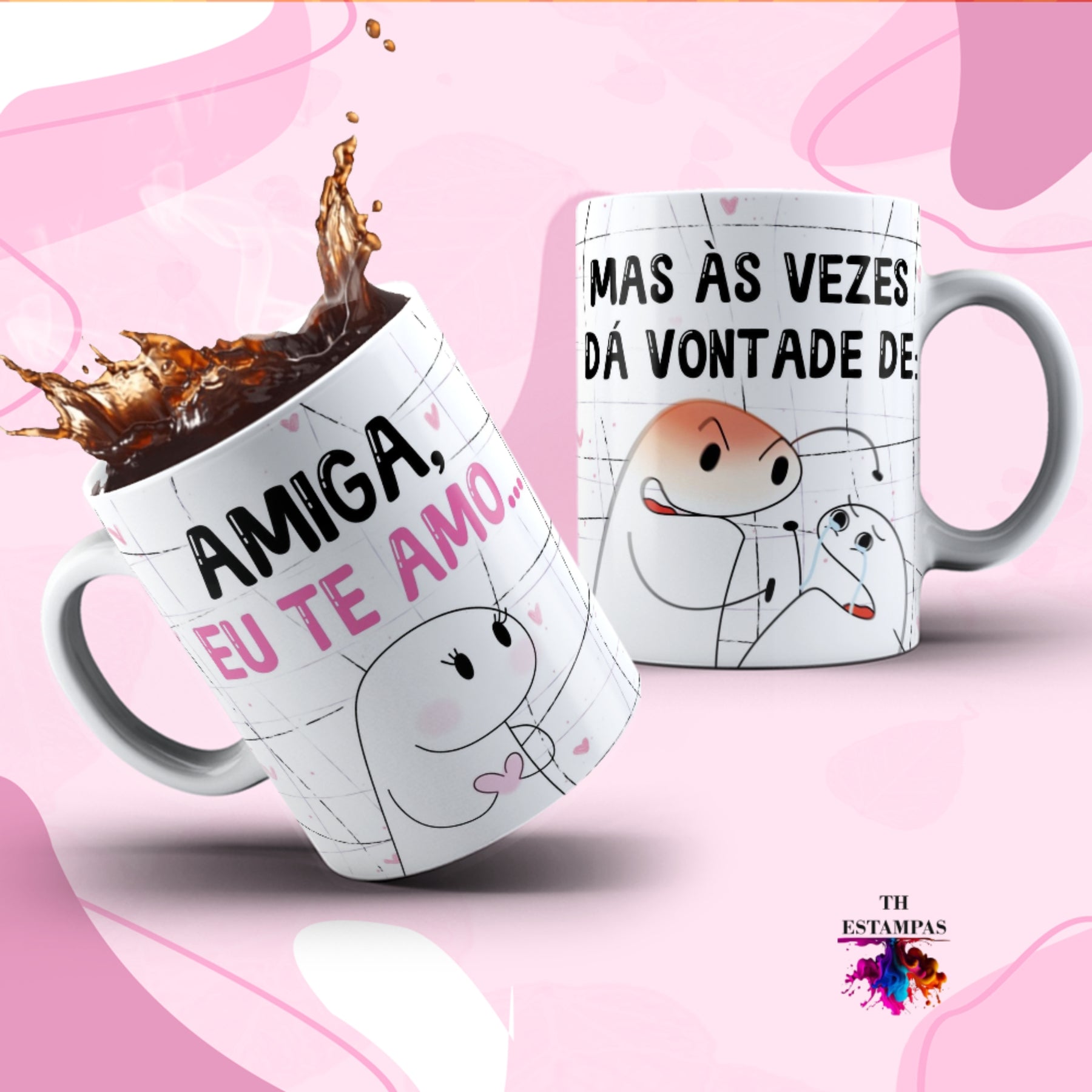 Caneca do Flork de Amigas