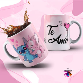 A Caneca do seu azulzinho favorito o Stitch - Agora com artes exclusivas para assistir em quanto beber com ela.