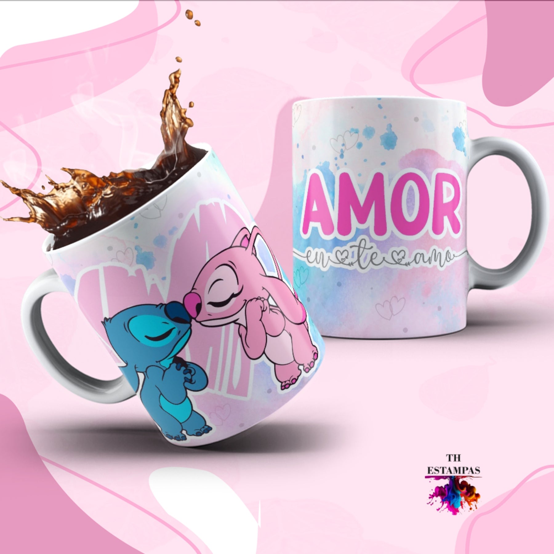 A Caneca do seu azulzinho favorito o Stitch - Agora com artes exclusivas para assistir em quanto beber com ela.